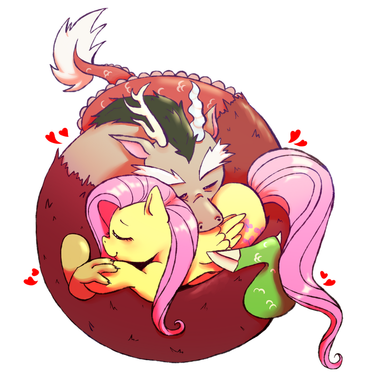 Fluttershy and Discord (MLP)