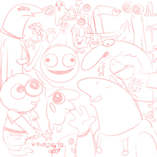 Random Smiling Friends doodles